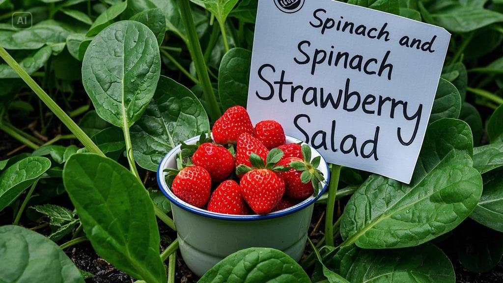 strawberry spinach salad
