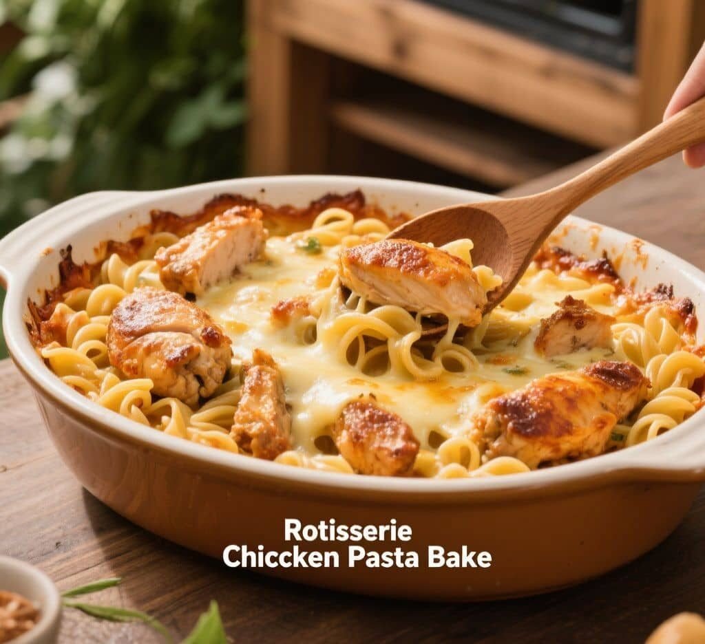 Rotisserie Chicken Pasta Bake